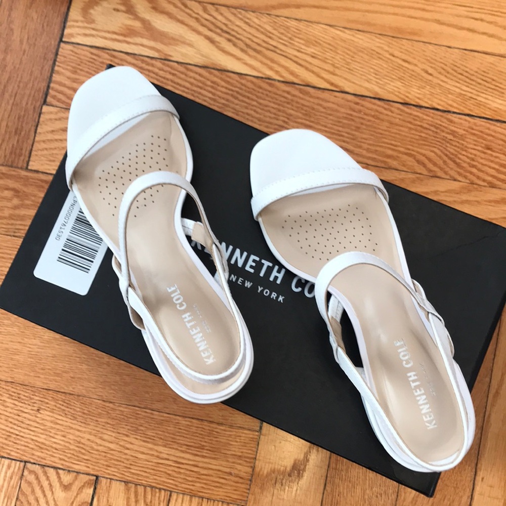 Kenneth Cole White Sandals